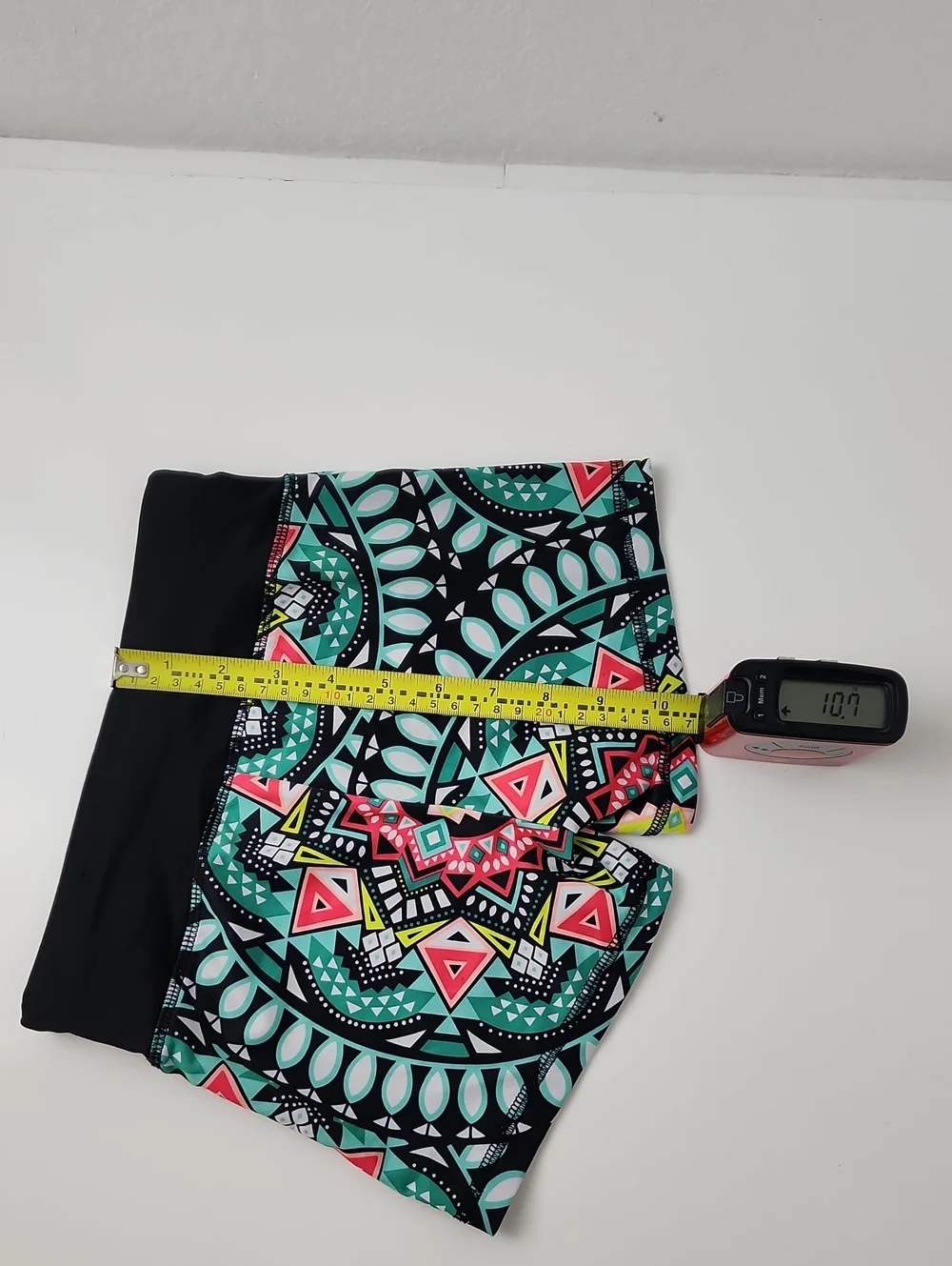 Justice Active Tribal Print Compression Shorts Black Size 8